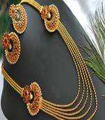 Antique multilayer kemp bali mugappu haar set dj-01618