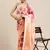 Peach Woven Poly Silk Blend Saree With Blouse