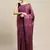 Purple Woven Silk Blend Saree With Blouse