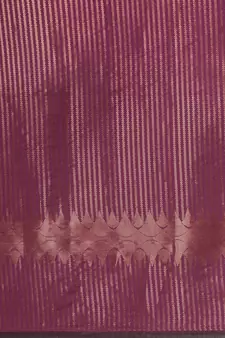 Purple Woven silk blend Saree With Blouse