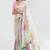 VSAREE IVORY WHITE SATIN SILK DIGITAL PRINTED SAREE