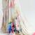 VSAREE IVORY WHITE SATIN SILK DIGITAL PRINTED SAREE
