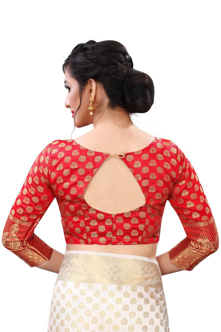 Mr & Mrs Creation Present White Colour Cotton Art Silk Saree With Designer Blouse Pic 