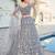 Grey Sequins Embroidered Soft Net Wedding Lehenga Choli