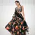 Superior Sable Black Organza Floral Printed Party Wear Lehenga Choli