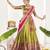 Parrot Green Banarasi semi stitched Lehenga & Unstitched Blouse With Dupatta