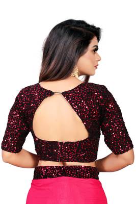 Pink Embroidered Silk Zari Saree With Blouse 5