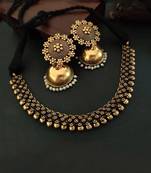 Golden Necklace With Jhumka