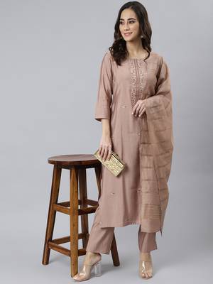 Pink embroidered viscose ethnic-kurtis 1