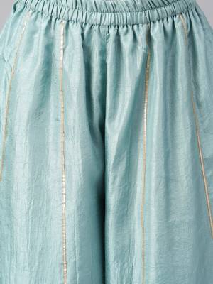 Green embroidered silk ethnic-kurtis 4