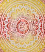 College Room Dorm Tapestry Single Bedsheet Beach Towel Picnic mat Decoration (YELLOW)