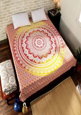 College Room Dorm Tapestry Single Bedsheet Beach Towel Picnic mat Decoration (YELLOW) 2