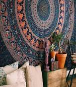 Bed Bedsheet Bedcover Bedspread Tapestry Single Bedsheet Psychedelic Boho Tie Dye Printed Wall Hanging Decoration(MULTI)