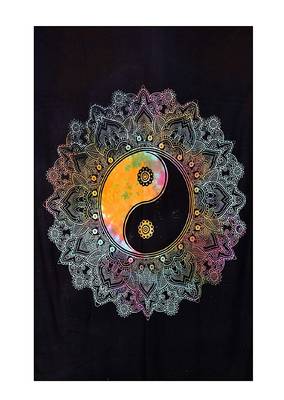 Bedsheets Bedspread Bedcover Tapestry Dye Mandala 100% Cotton Wall Hanging Room Lounge Window Decoration 1