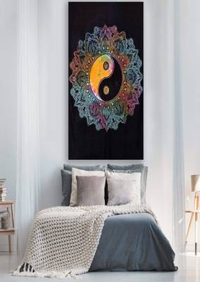 Bedsheets Bedspread Bedcover Tapestry Dye Mandala 100% Cotton Wall Hanging Room Lounge Window Decoration 3