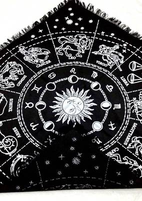 Top Cloth Wiccan Square Spiritual Sacred Cloth (Large, Black 2)  4