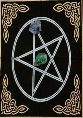 Top Cloth Wiccan Square Spiritual Sacred Cloth (Large, Black 1)  3