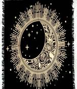 Top Cloth Wiccan Square Spiritual Sacred Cloth (Medium, Golden Sun Moon Star) 