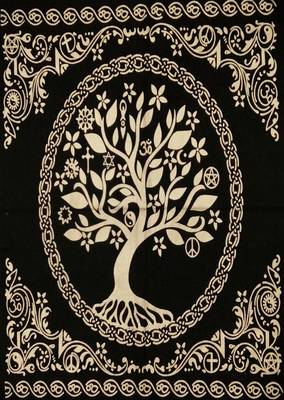 Top Cloth Wiccan Square Spiritual Sacred Cloth (Medium, Golden Tree Of Life)  2