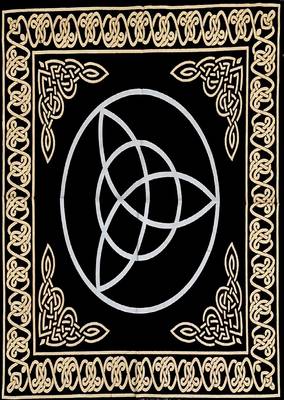 Top Cloth Wiccan Square Spiritual Sacred Cloth (Small, Diya Bati)  2
