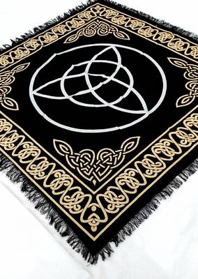 Top Cloth Wiccan Square Spiritual Sacred Cloth (Small, Diya Bati)  3
