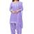 Purple printed synthetic salwar
