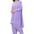Purple printed synthetic salwar