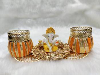 Shetu God Ganesh Diya, Pooja Aarti Thali for Diwali Pooja, Navratri Pooja, Home Temple 1