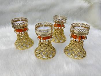 Shetu Home Decorative Gold-plated, Diwali Diya with Golden Artificial Flowers, Homemade lamp for Diwali Pooja, Navratri 1