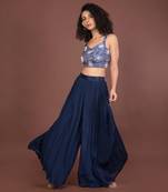 Blue Flowy 3 Piece Set