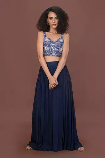 Blue Flowy 3 Piece Set
