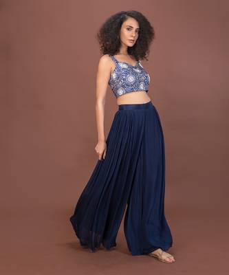 Blue Flowy 3 Piece Set 4