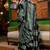 VSAREE GREEN & BLACK DESIGNER SATIN CREPE PRINTED SAREE