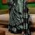 VSAREE GREEN & BLACK DESIGNER SATIN CREPE PRINTED SAREE