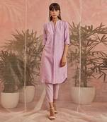 Sequin Front Slit Kurta Set