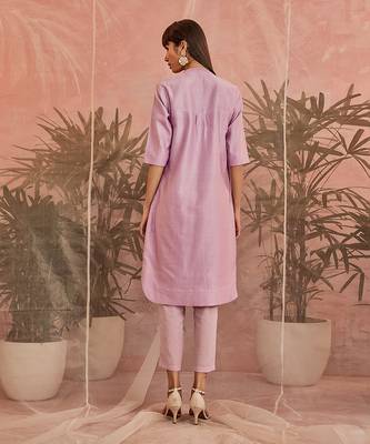 Sequin Front Slit Kurta Set 5