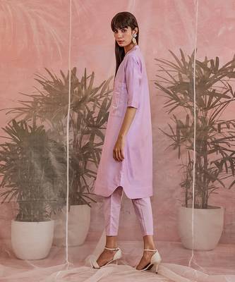 Sequin Front Slit Kurta Set 6