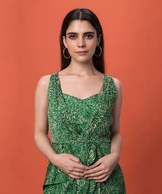 Green Knotted 3 Piece Kurta Set 3