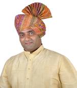 Panchrangi Lehariya Print Kolhapuri Pheta Turban
