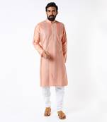 Dull Peach Pintuck Kurta