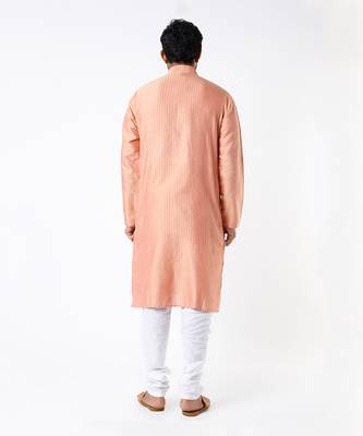 Dull Peach Pintuck Kurta 2