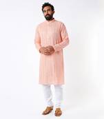 Peach Georgette Kurta