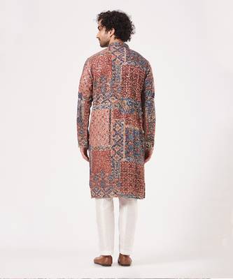 Maroon Embroidered Kurta 2