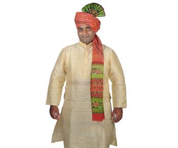 Bandhani Pallu Kolhapuri Pheta Turban 1