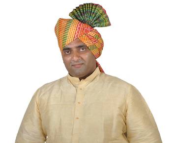 Panchrangi Lehariya Pallu Cotton Kolhapuri Pheta Turban 1