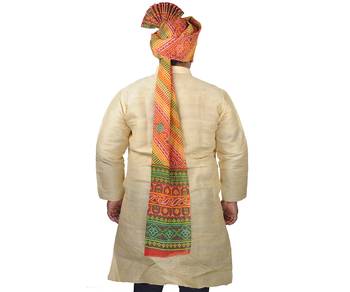 Panchrangi Lehariya Pallu Cotton Kolhapuri Pheta Turban 3