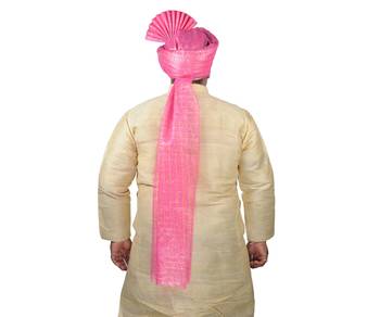 Jari Tickli Cream Kolhapuri Pheta Turban 4