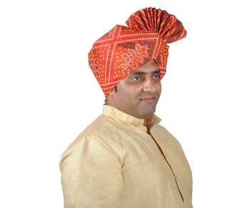 Bandhani Print Kolhapuri Pheta Turban 3
