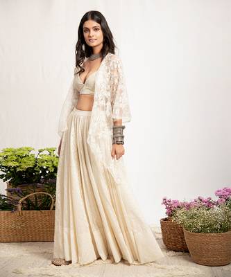 Seerat Ivory Sharara Set 1