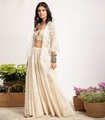 Seerat Ivory Sharara Set